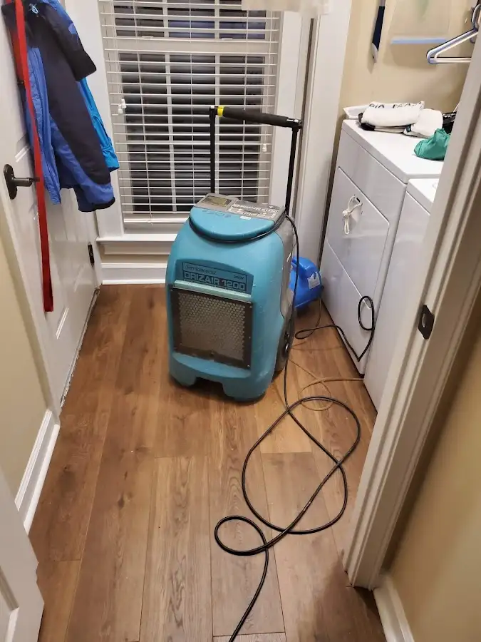 Commercial dehumidifier deployed for Flood Damage Cleanup in Black Mountain